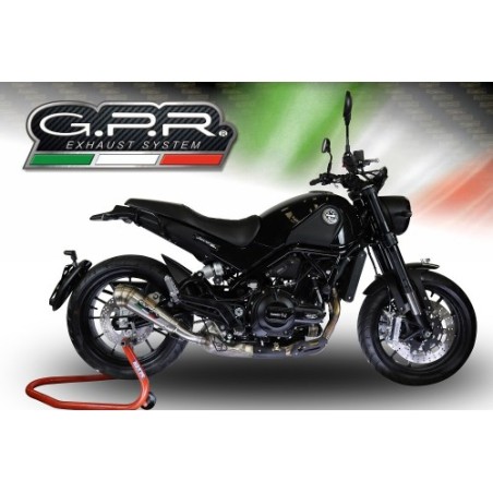 Scarico GPR Powercone Evo per Benelli Leoncino 500 Trail dal 2017 al 2024 omologato