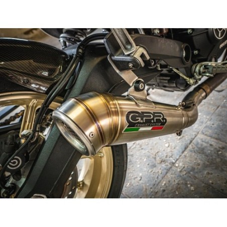 Scarico GPR Powercone Evo per Ducati Scrambler 800 dal 2017 al 2020 omologato