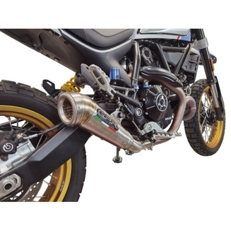 Scarico GPR Powercone Evo per Ducati Scrambler 800 Desert Sled -DS Fasthouse dal 2021 al 2024 omologato