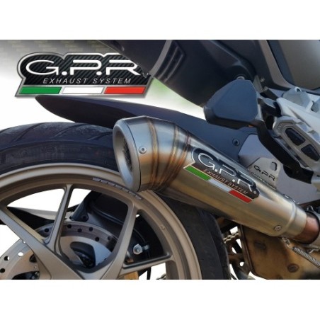 Scarico GPR Powercone Evo per Ducati Multistrada 1260 dal 2018 al 2020 omologato