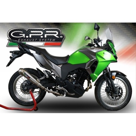 Scarico GPR Powercone Evo per Kawasaki Versys-X 300 dal 2017 al 2021 omologato
