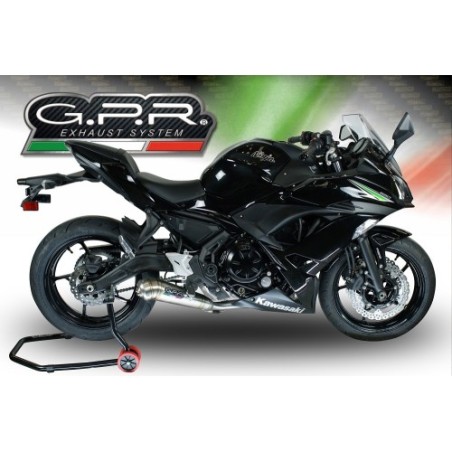 Scarico GPR Powercone Evo per Kawasaki Ninja 650 dal 2017 al 2020 racing