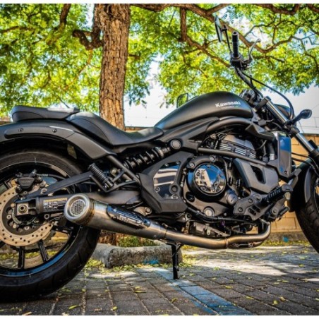 Scarico GPR Powercone Evo per Kawasaki Vulcan 650 S dal 2021 al 2023 omologato
