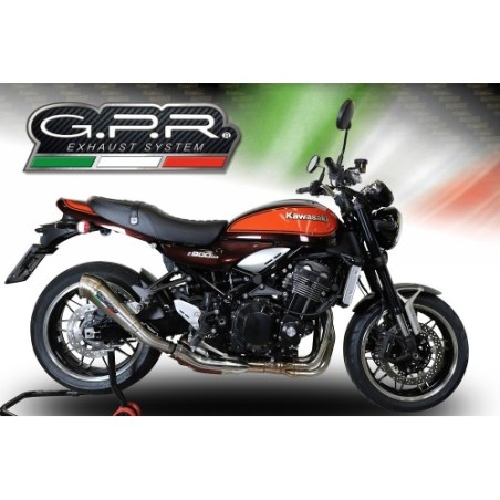 Scarico GPR Powercone Evo per Kawasaki Z 900 RS dal 2021 al 2024 omologato