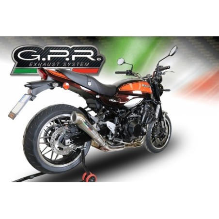 Scarico GPR Powercone Evo per Kawasaki Z 900 RS dal 2021 al 2024 omologato