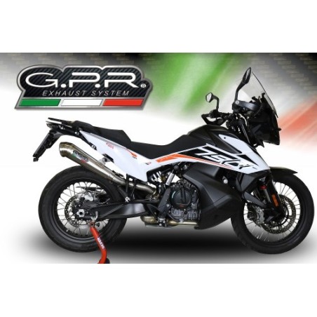 Scarico GPR Powercone Evo per KTM Adventure 790 dal 2018 al 2020 omologato