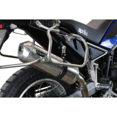 Scarico GPR Satinox per Aprilia Tuareg 660 dal 2021 al 2024 omologato