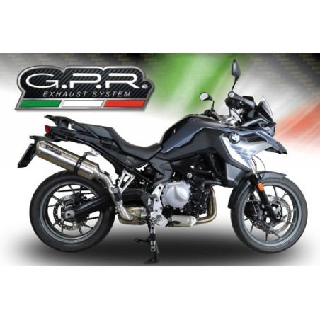 Scarico GPR Satinox per BMW F 750 Gs dal 2018 al 2020 omologato
