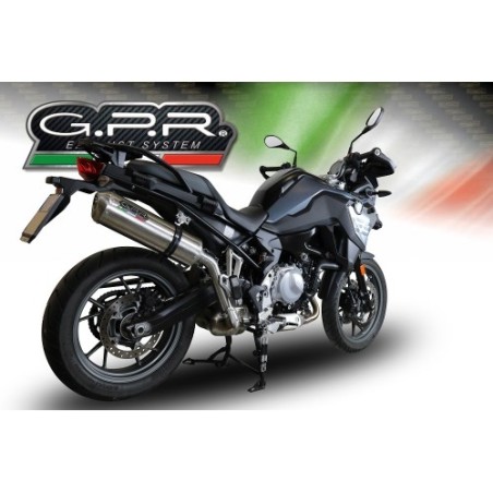 Scarico GPR Satinox per BMW F 750 Gs dal 2018 al 2020 omologato