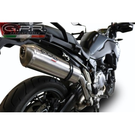 Scarico GPR Satinox per BMW F 750 Gs dal 2018 al 2020 omologato