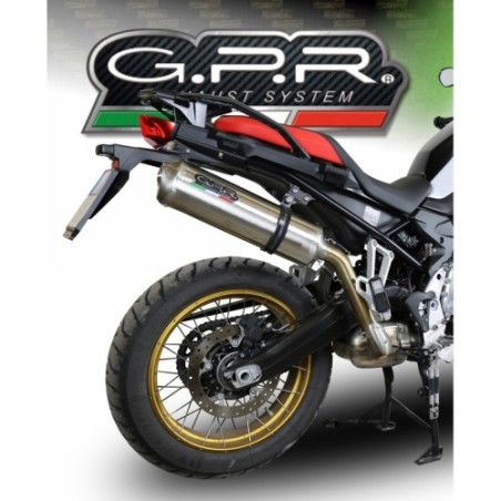 Scarico GPR Satinox per BMW F 750 Gs dal 2018 al 2020 omologato