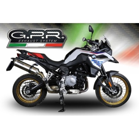 Scarico GPR Satinox per BMW F 850 Gs -Adventure dal 2018 al 2020 omologato