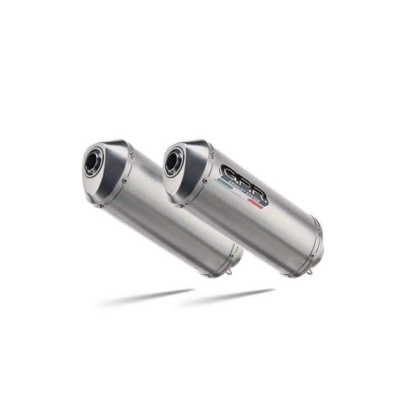 Scarico GPR Satinox per Kawasaki Zzr 1400 dal 2008 al 2011 omologato