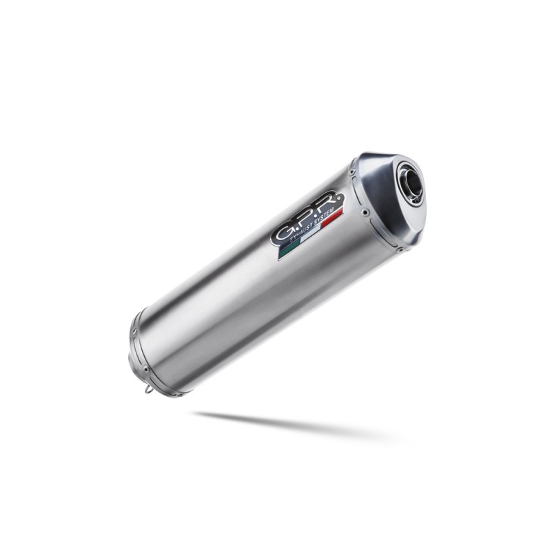 Scarico GPR Satinox per Moto Guzzi Griso 1200 8V dal 2007 al 2016 omologato