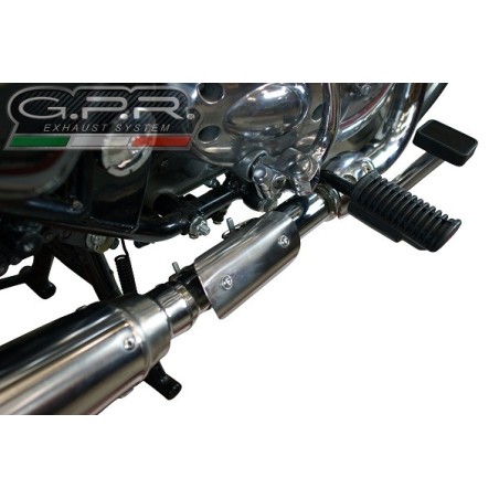 Scarico GPR Satinox per Royal Enfield Continental GT 535 dal 2014 al 2016 racing