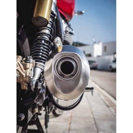Scarico GPR Satinox per Royal Enfield Interceptor 650 dal 2019 al 2020 omologato
