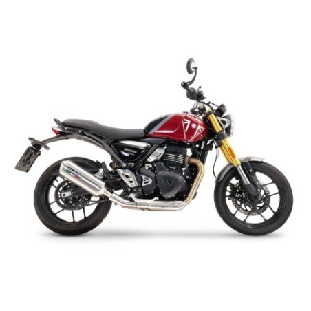 Scarico GPR Satinox per Triumph Speed 400 dal 2023 al 2025 omologato