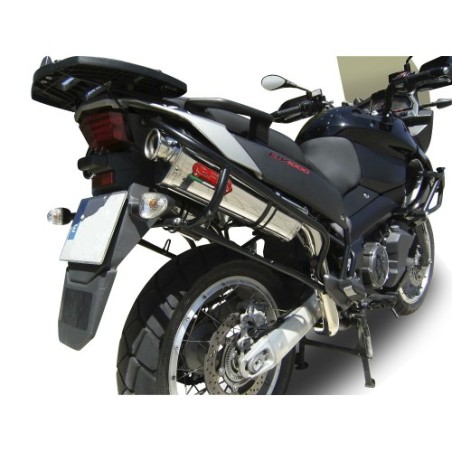 Scarico GPR Trioval per Aprilia Etv Caponord 1000 Rally dal 2001 al 2007 omologato
