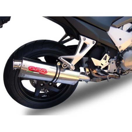 Scarico GPR Trioval per Honda Vfr 800 X Crossrunner 800 dal 2011 al 2014 omologato