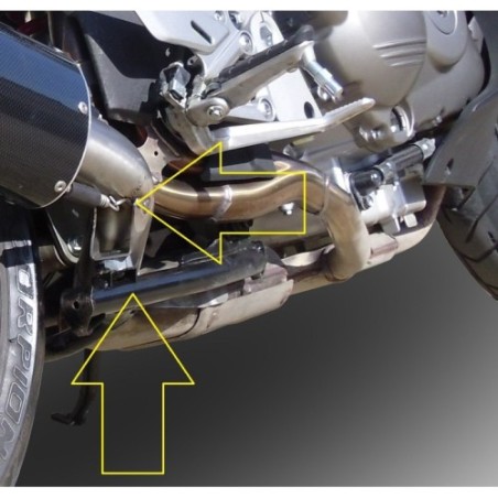 Scarico GPR Trioval per Honda Vfr 800 X Crossrunner 800 dal 2011 al 2014 omologato
