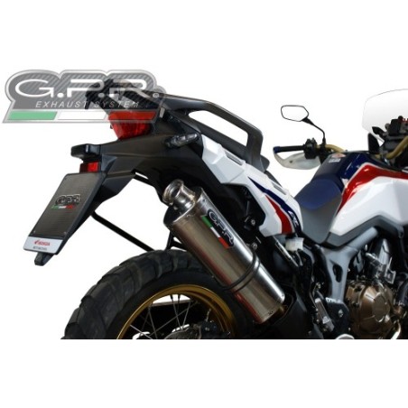 Scarico GPR Trioval per Honda Crf 1000 L Africa Twin dal 2015 al 2017 omologato