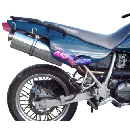 Scarico GPR Trioval per Kawasaki Klr 650 dal 2006 al 2025 omologato
