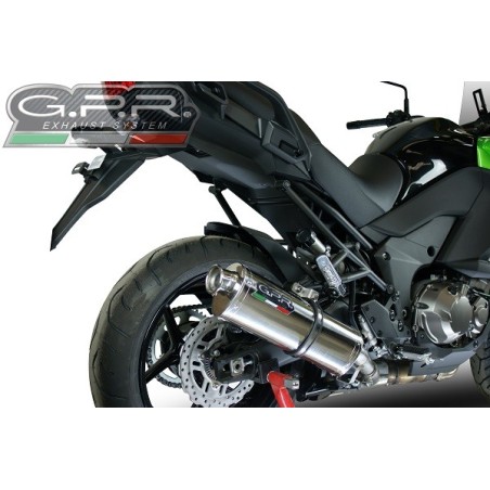 Scarico GPR Trioval per Kawasaki Versys 1000 I.E. dal 2011 al 2013 omologato