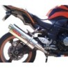 Scarico GPR Trioval per Kawasaki Z 1000 dal 2007 al 2009 omologato