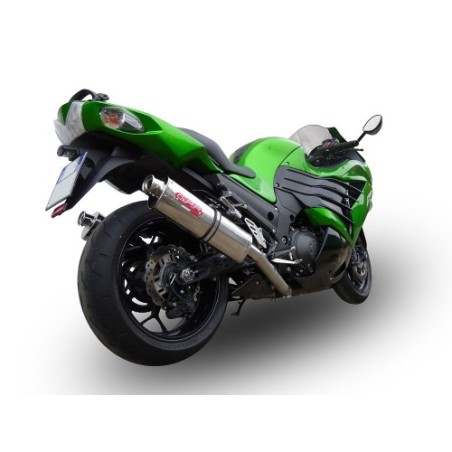 Scarico GPR Trioval per Kawasaki Zzr 1400 dal 2012 al 2016 omologato