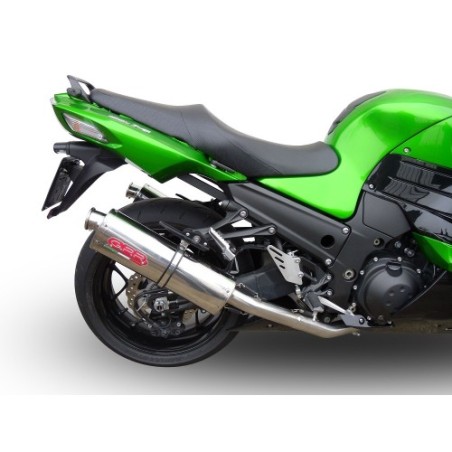 Scarico GPR Trioval per Kawasaki Zzr 1400 dal 2012 al 2016 omologato
