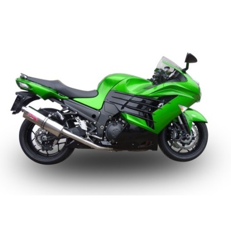 Scarico GPR Trioval per Kawasaki Zzr 1400 dal 2012 al 2016 omologato