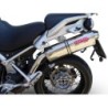 Scarico GPR Trioval per Moto Guzzi Stelvio 1200 4V dal 2008 al 2010 omologato