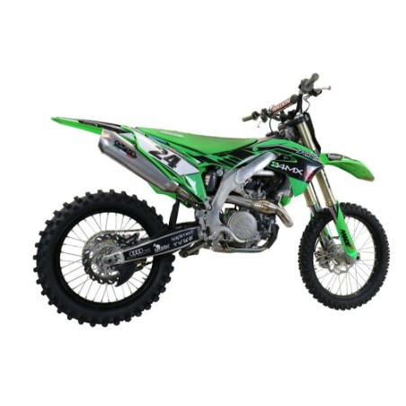 Scarico GPR Pentacross Inox per Kawasaki Kx 450 F dal 2019 al 2020 racing