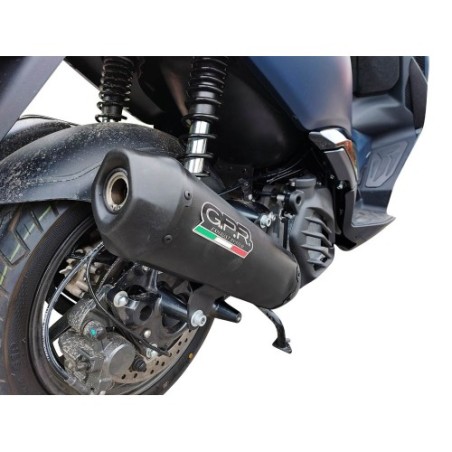 Scarico GPR Pentaroad Black per Zontes M 125 dal 2022 al 2024 omologato