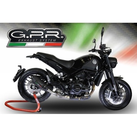 Scarico GPR New Grand Prix Evo Black Titanium per Benelli Leoncino 500 Trail dal 2017 al 2024 omologato
