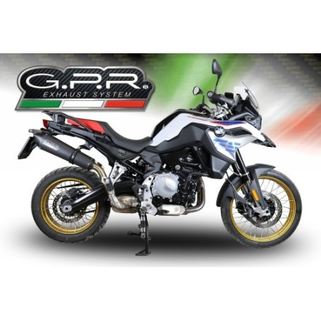 Scarico GPR New Grand Prix Evo Black Titanium per BMW F 850 Gs -Adventure dal 2021 al 2024 omologato