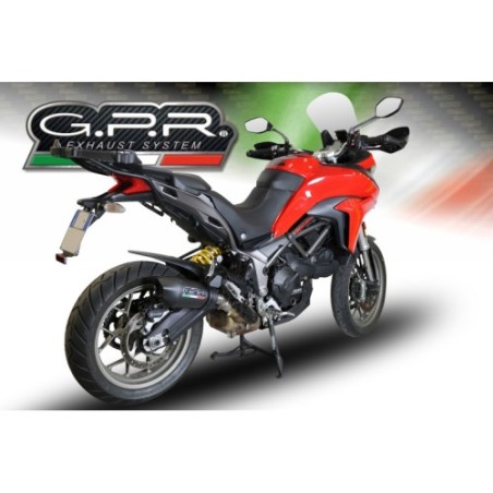 Scarico GPR New Grand Prix Evo Black Titanium per Ducati Multistrada 950 dal 2017 al 2020 omologato
