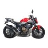 Scarico GPR New Grand Prix Evo Black Titanium per Honda Cb 500 F dal 2021 al 2025 omologato