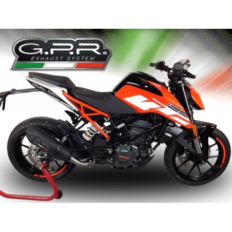 Scarico GPR New Grand Prix Evo Black Titanium per KTM Duke 390 dal 2017 al 2020 omologato