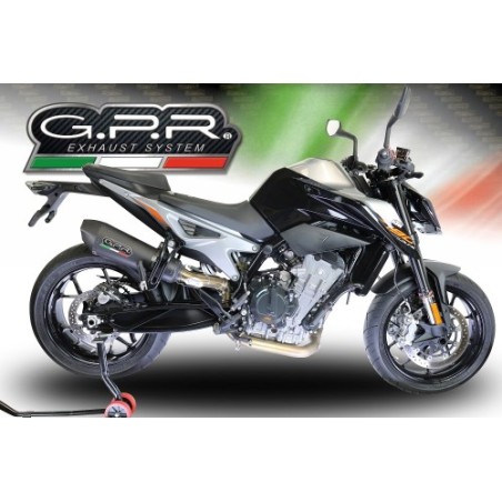 Scarico GPR New Grand Prix Evo Black Titanium per KTM Duke 790 dal 2017 al 2020 omologato