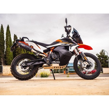 Scarico GPR New Grand Prix Evo Black Titanium per KTM Adventure 890 dal 2020 al 2024 omologato