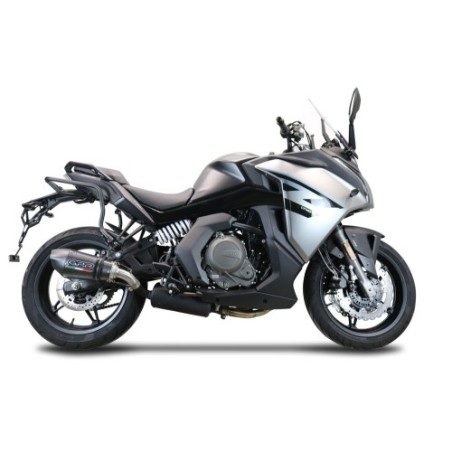 Scarico GPR New Grand Prix Evo Poppy per Cf Moto 650 Gt dal 2022 al 2024 omologato
