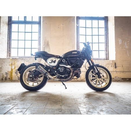 Scarico GPR New Grand Prix Evo Poppy per Ducati Scrambler 800 dal 2015 al 2016 omologato