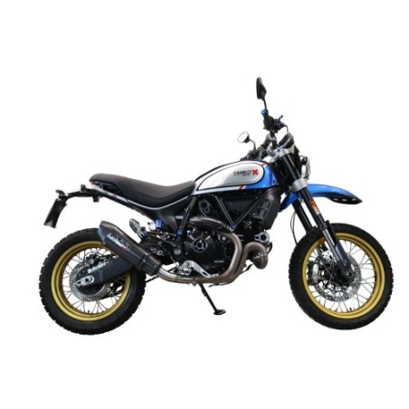 Scarico GPR New Grand Prix Evo Poppy per Ducati Scrambler 800 Urban Motard dal 2021 al 2023 omologato