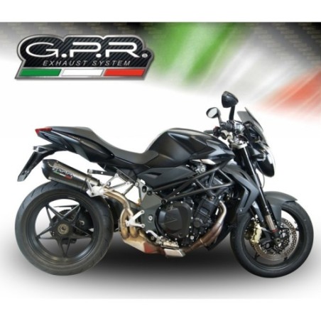 Scarico GPR New Grand Prix Evo Poppy per Mv Agusta Brutale 1090 R-RR dal 2010 al 2016 omologato