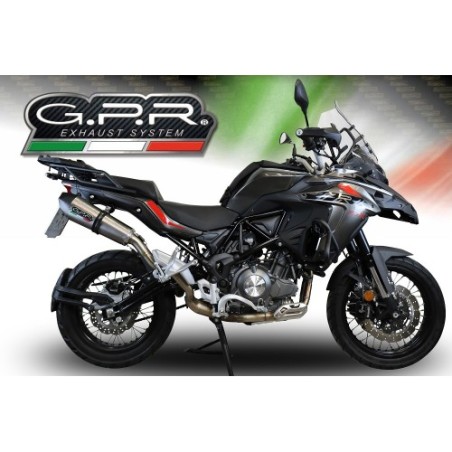 Scarico GPR New Grand Prix Evo Titanium per Benelli Trk 502 X dal 2017 al 2020 omologato