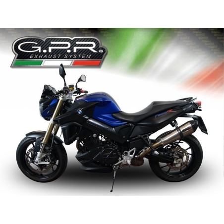 Scarico GPR New Grand Prix Evo Titanium per BMW F 800 R dal 2015 al 2016 omologato