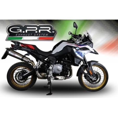 Scarico GPR New Grand Prix Evo Titanium per BMW F 850 Gs -Adventure dal 2021 al 2024 omologato