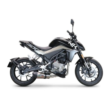 Scarico GPR New Grand Prix Evo Titanium per Cf Moto 300 NK dal 2022 al 2024 omologato