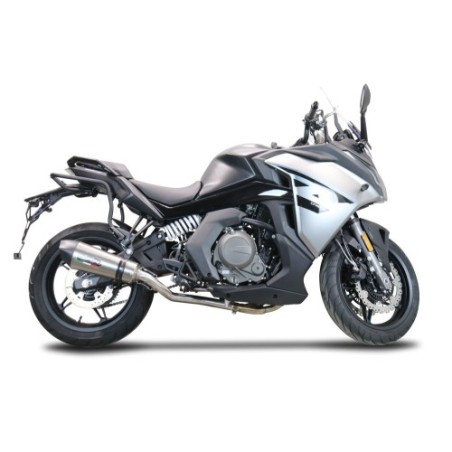 Scarico GPR New Grand Prix Evo Titanium per Cf Moto 650 Gt dal 2022 al 2024 racing